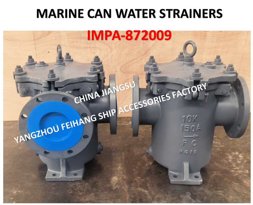 Mariner Strainer - Can Water Filter 10K-150A LA-TYPE JIS F7121 Body - cast iron, stainless steel filter cartridge